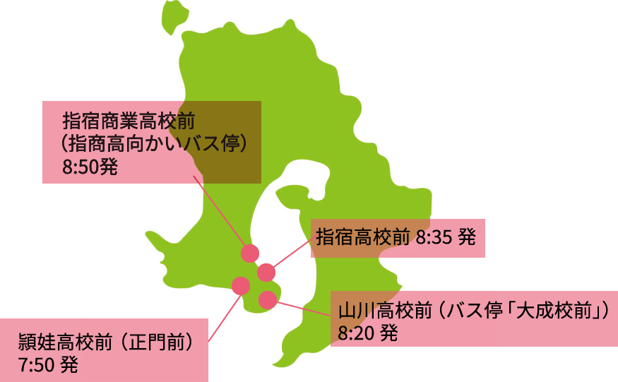 各乗り場の地図