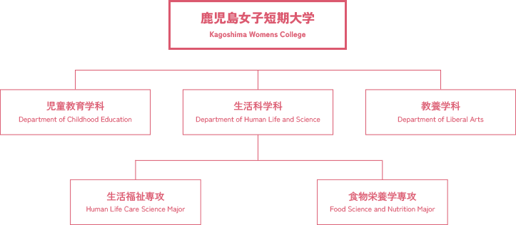 鹿児島女子短期大学の学科一覧