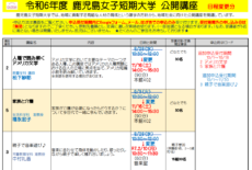 令和6年度　公開講座の開講について（追加申込受付分）